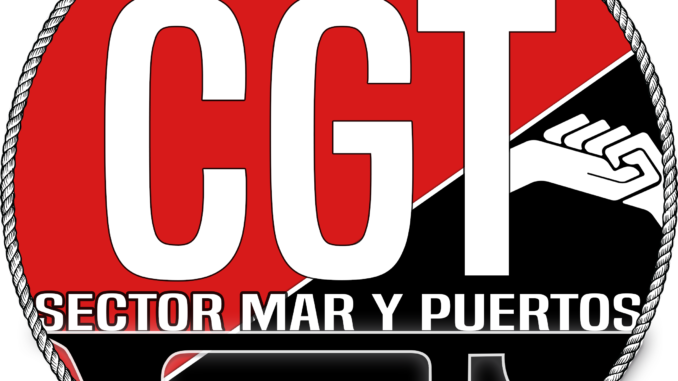 Logo CGT Sector Mar y Puertos Circular